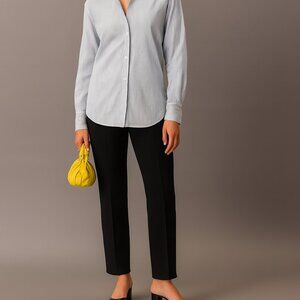 Calvin Klein Pull-On Black Ponte Knit Pants – Sleek Comfort Size Large